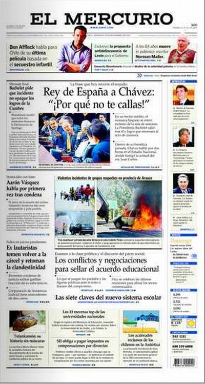 Porque no te callas? - El Mercurio