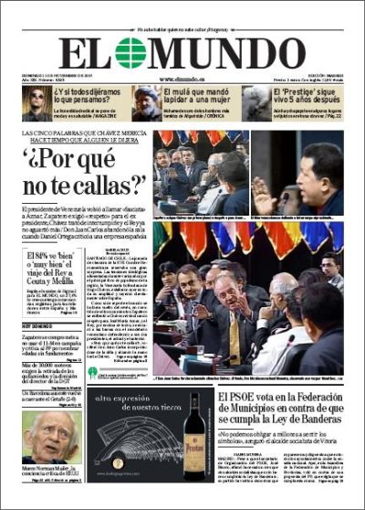 Porque no te callas? - El Mundo