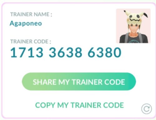 Pokemon Go Trainer Code